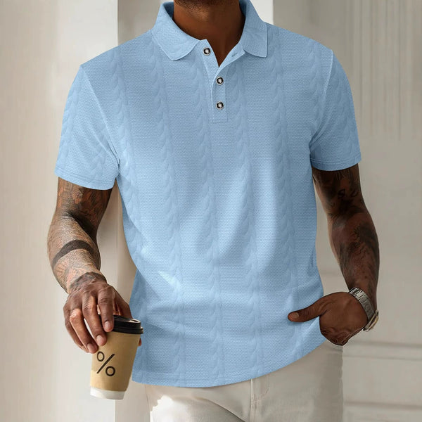 Men's Casual Plain Color Collared Shirt