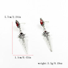 Vintage Dark Gothic Dagger Shaped Earrings