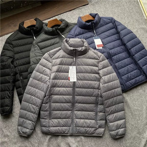 Autumn/Winter Plus Size Men's Lightweight Down-Filled Cotton Jacket
