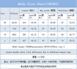 69-Spot-20791 #Amazon Cross-border Foreign Trade Spice Girl Versatile Ripped High Waist Wide Leg Elastic Denim Trousers