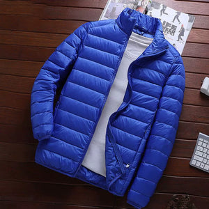 Autumn/Winter Plus Size Men's Lightweight Down-Filled Cotton Jacket