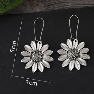 Cubic Sunflower Earrings