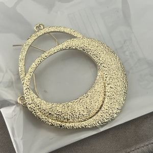 Minimalist Geometric Cutout Glitter Earrings
