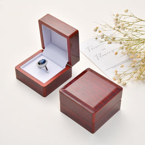Luxury Lacquered Wood Ring Box