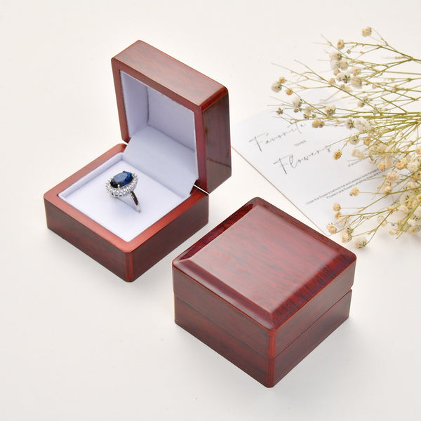 Luxury Lacquered Wood Ring Box