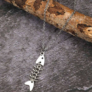 Tide Cool Fish Bone Fish Thorn Earrings