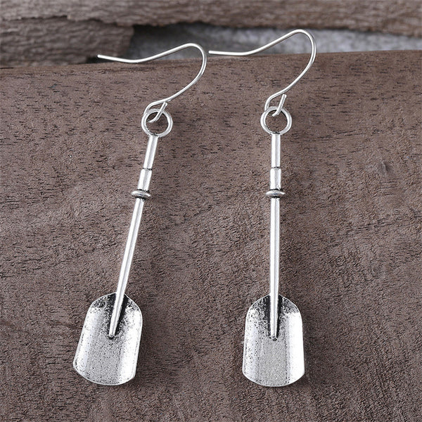 Vintage Personalized Spade Long Earrings