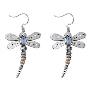 Simple Dragonfly Dangle Earrings