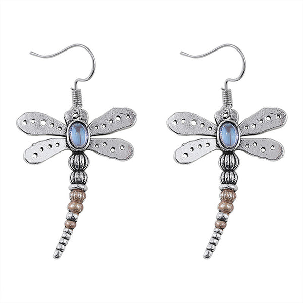 Simple Dragonfly Dangle Earrings
