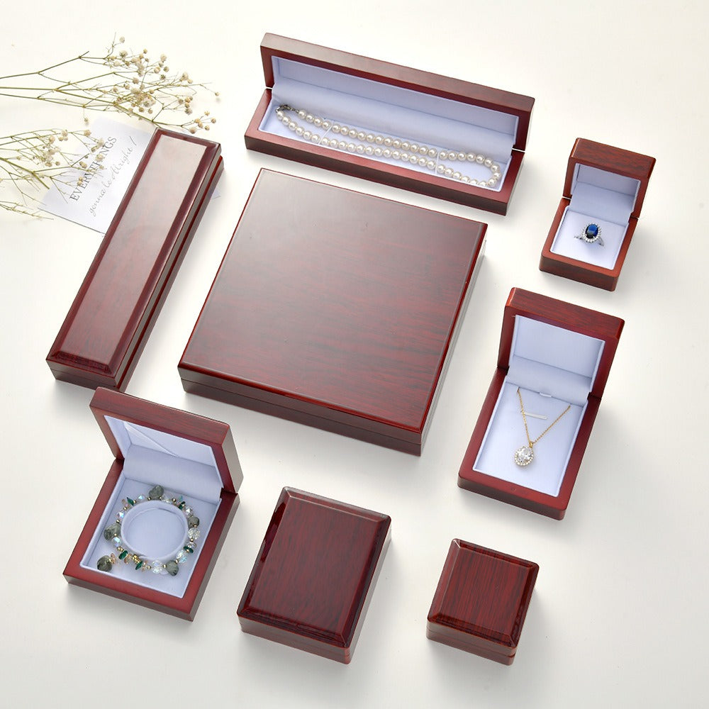 Luxury Lacquered Wood Ring Box