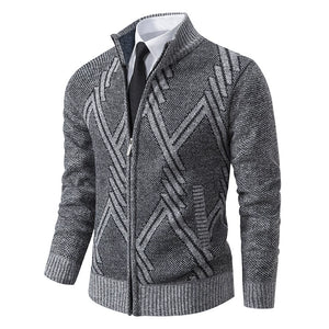 Men's Cardigan Thick Knit Sweater Casual Sweater Jacket