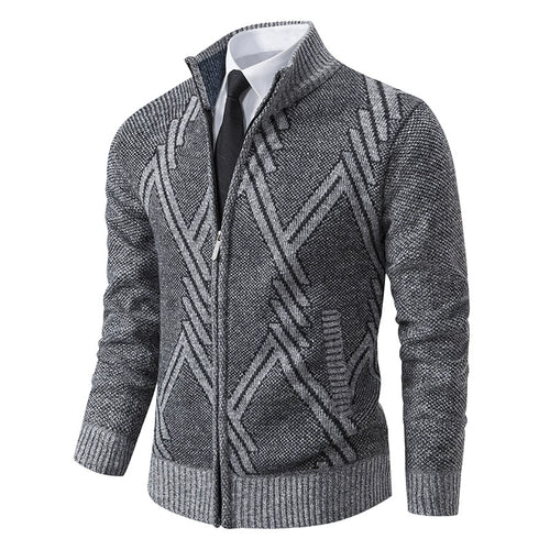 Men's Cardigan Thick Knit Sweater Casual Sweater Jacket