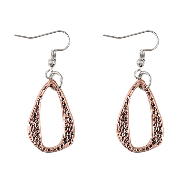 Geometric Irregular Leopard Earrings