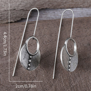 Personalized Vintage Silver Earrings