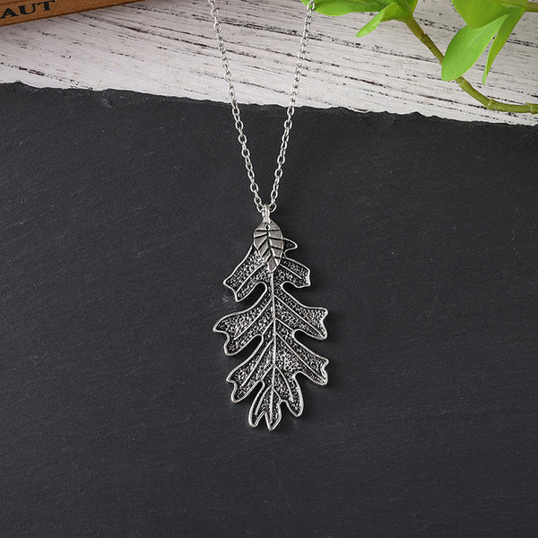 Oak Leaf Pendant Necklace