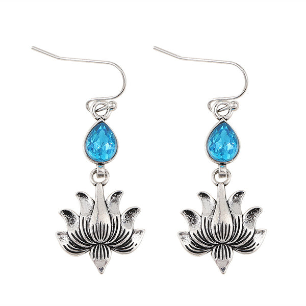 Vintage Lotus Earrings