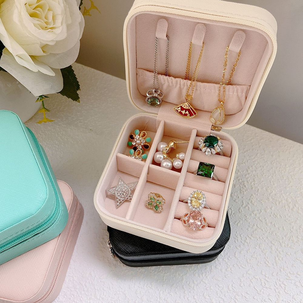 Portable Luxury Jewelry Storage Box