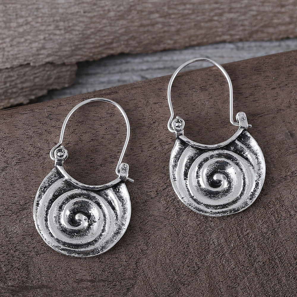 Gypsy Bent Metal Earrings