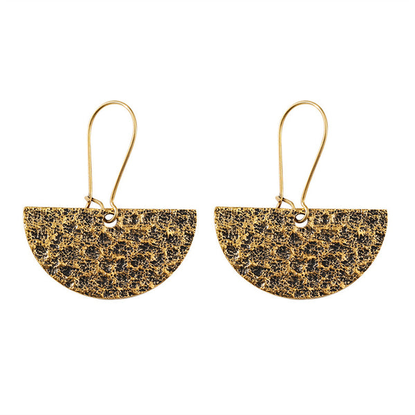 Vintage Simple Geometric Semi-Circle Earrings