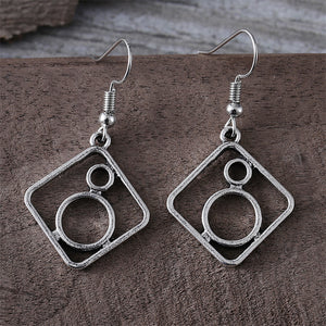 Simple Geometric Square Earrings