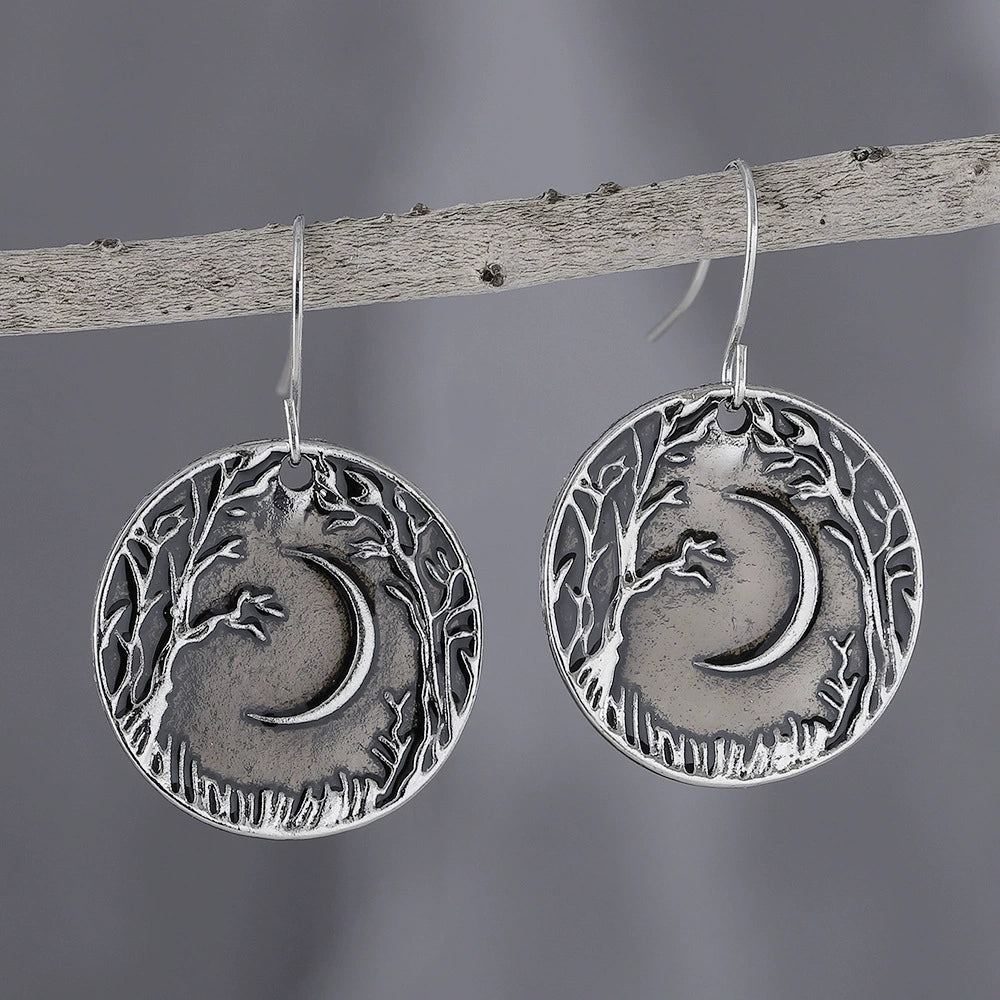 Vintage Jungle Theme Dangle Earrings