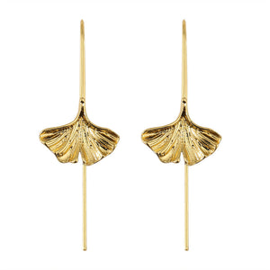 Fresh Ginkgo Leaf Earrings