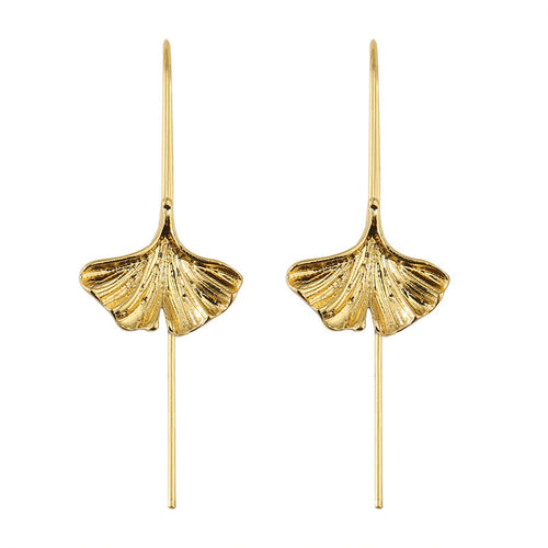 Fresh Ginkgo Leaf Earrings