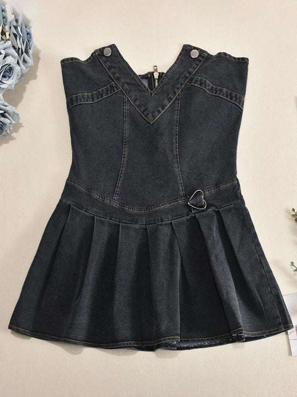 Sweetheart Denim Mini Dress