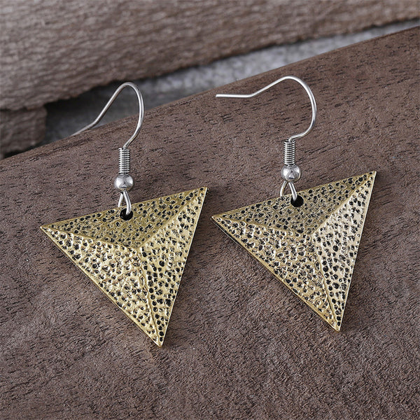 Simple Geometric Triangle Earrings