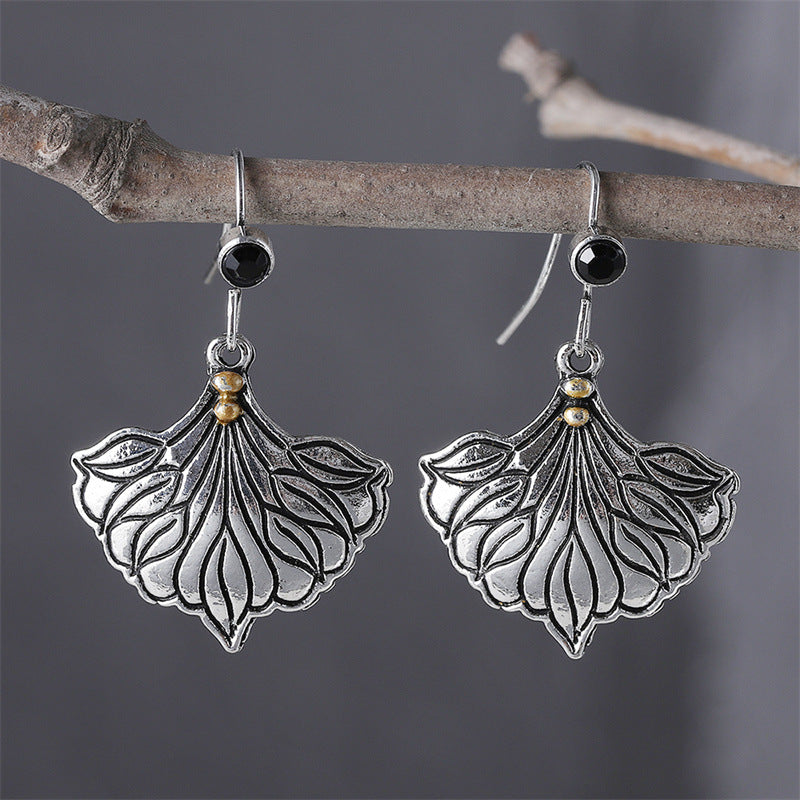 Vintage Simple Leaf Dangle Earrings