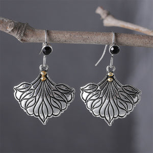 Vintage Simple Leaf Dangle Earrings