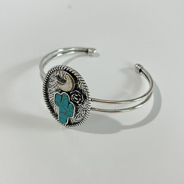 Rose Under the Moon Cactus Jewelry