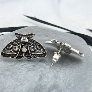 Personalized Exaggerated Sculpted Sun and Moon Flower Earrings
