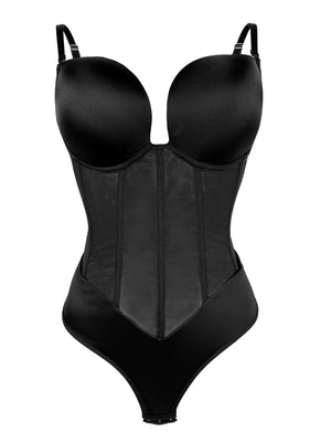 Strapless Bodysuit Shapewear Tummy Control Corset Backless Shaping Bra Bodysuit