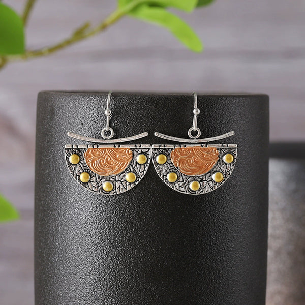 Bohemian Style Personalized Creative Fan Earrings