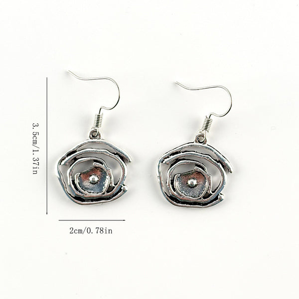 Premium Feeling Spiral Irregular Earrings