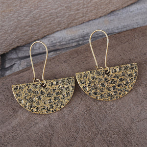 Vintage Simple Geometric Semi-Circle Earrings