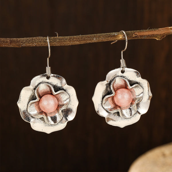 New Pearl Flower Dangle Earrings
