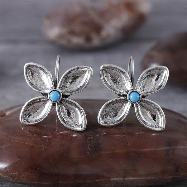 Vintage Simple Clover Earrings