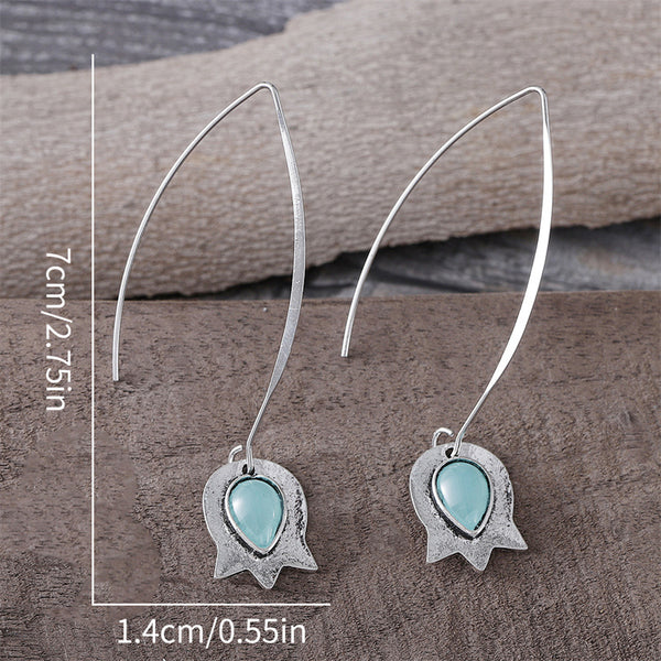 Vintage Simple Jellyfish Dangle Earrings