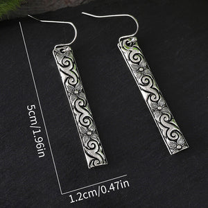 Carved Cloud Drop Earrings