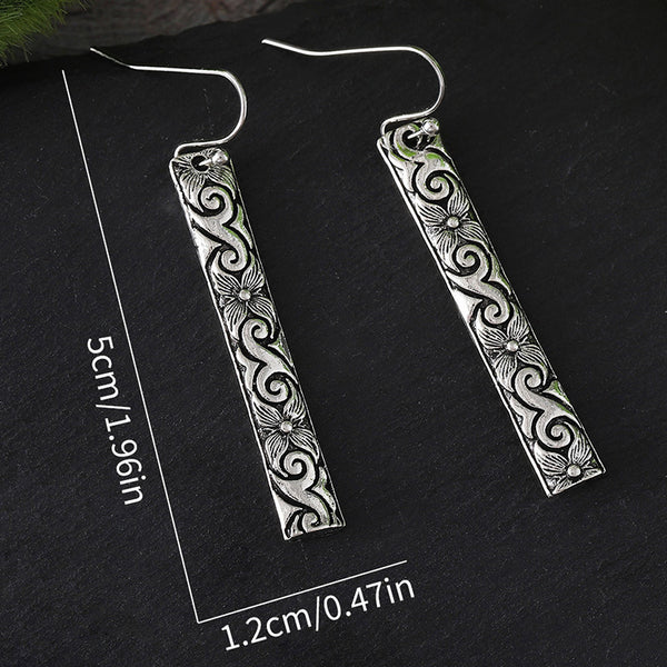 Carved Cloud Drop Earrings