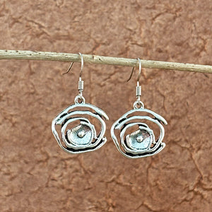 Premium Feeling Spiral Irregular Earrings