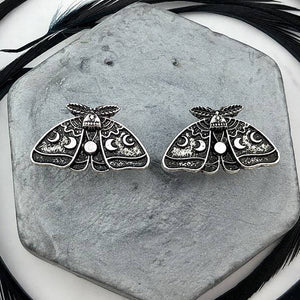Personalized Exaggerated Sculpted Sun and Moon Flower Earrings