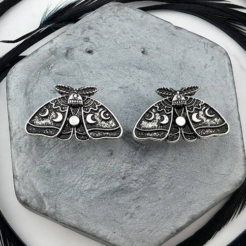 Personalized Exaggerated Sculpted Sun and Moon Flower Earrings
