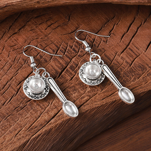 Vintage Mini Coffee Cup Dangle Earrings