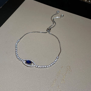 Sapphire-Blue Zircon Bracelet