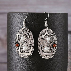 Personalized Oval Alloy Earrings