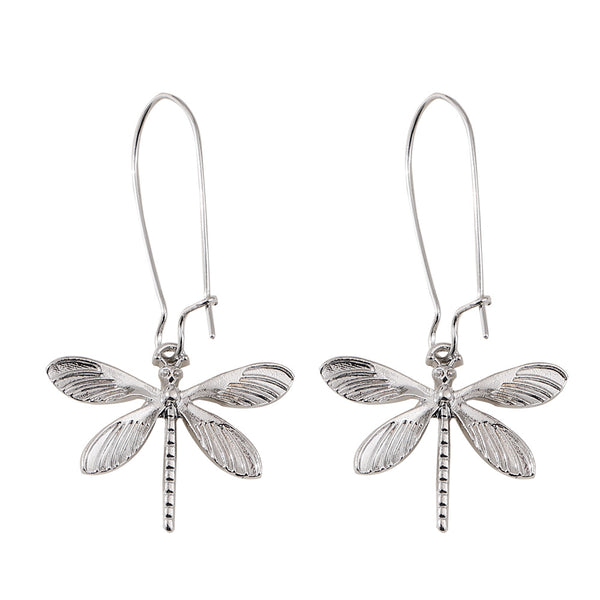 Vintage Dragonfly Dangle Earrings