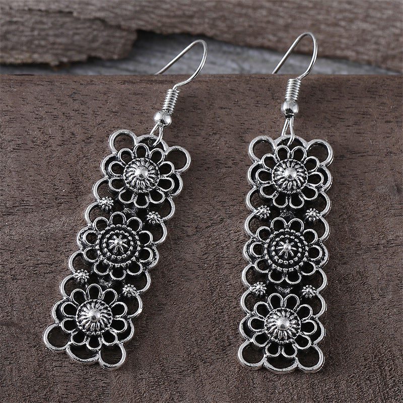 Ethnic Vintage Square Earrings